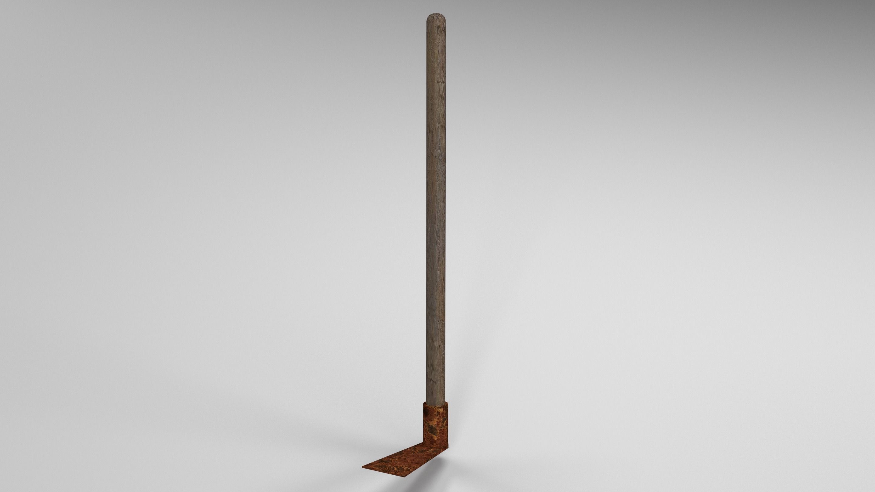 Pack of 9 Medieval farm tools Low-poly 3D model_8