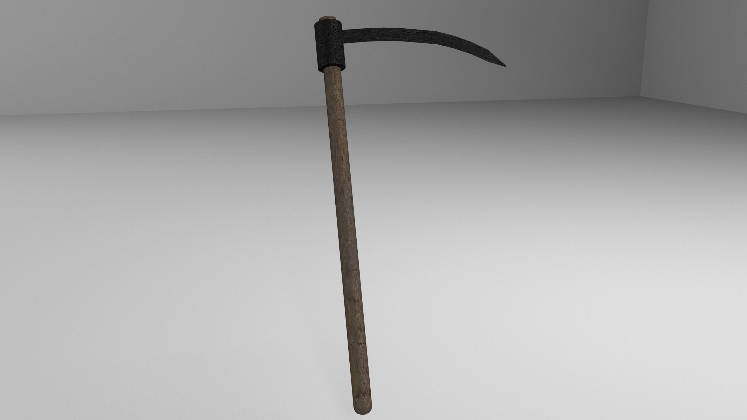 Pack of 9 Medieval farm tools Low-poly 3D model_7