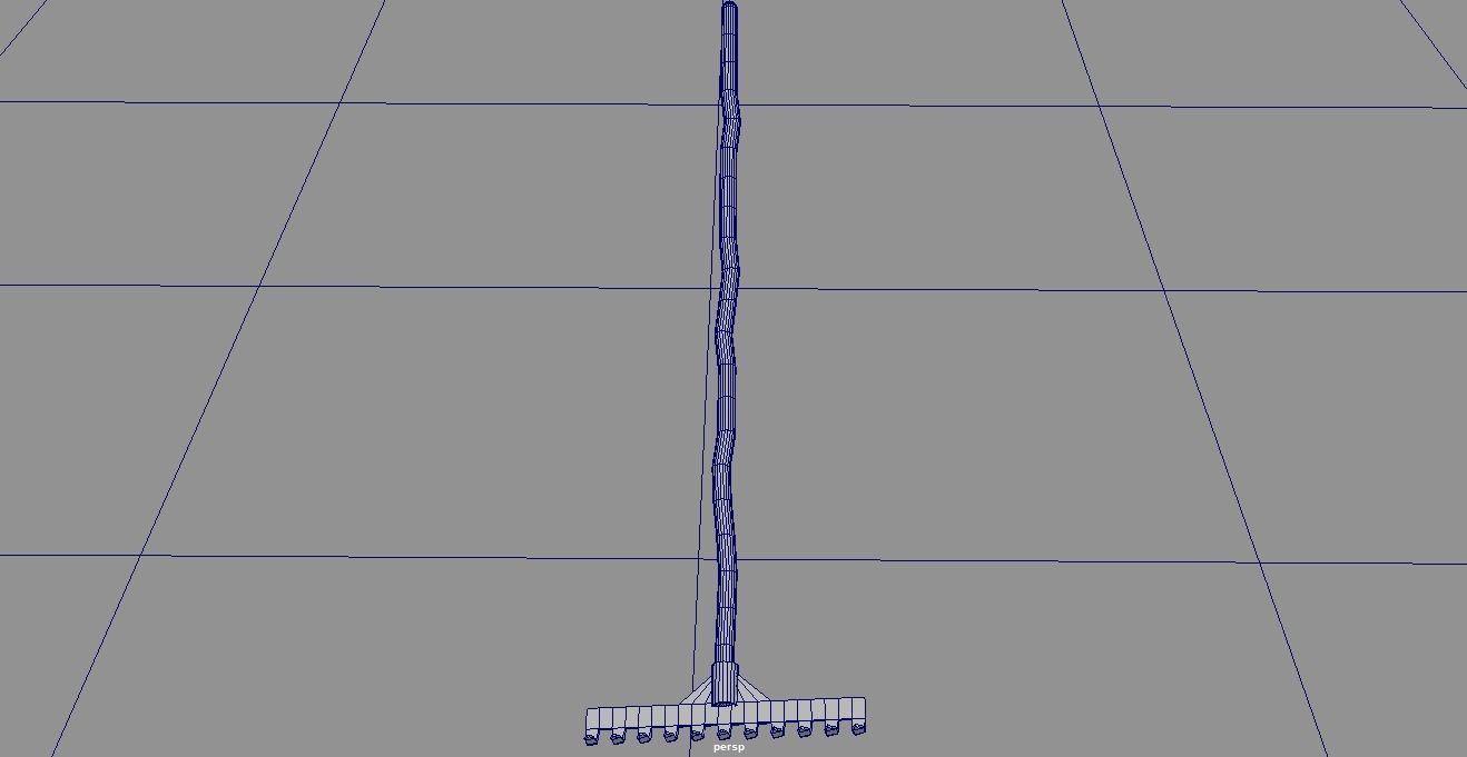 Pack of 9 Medieval farm tools Low-poly 3D model_13