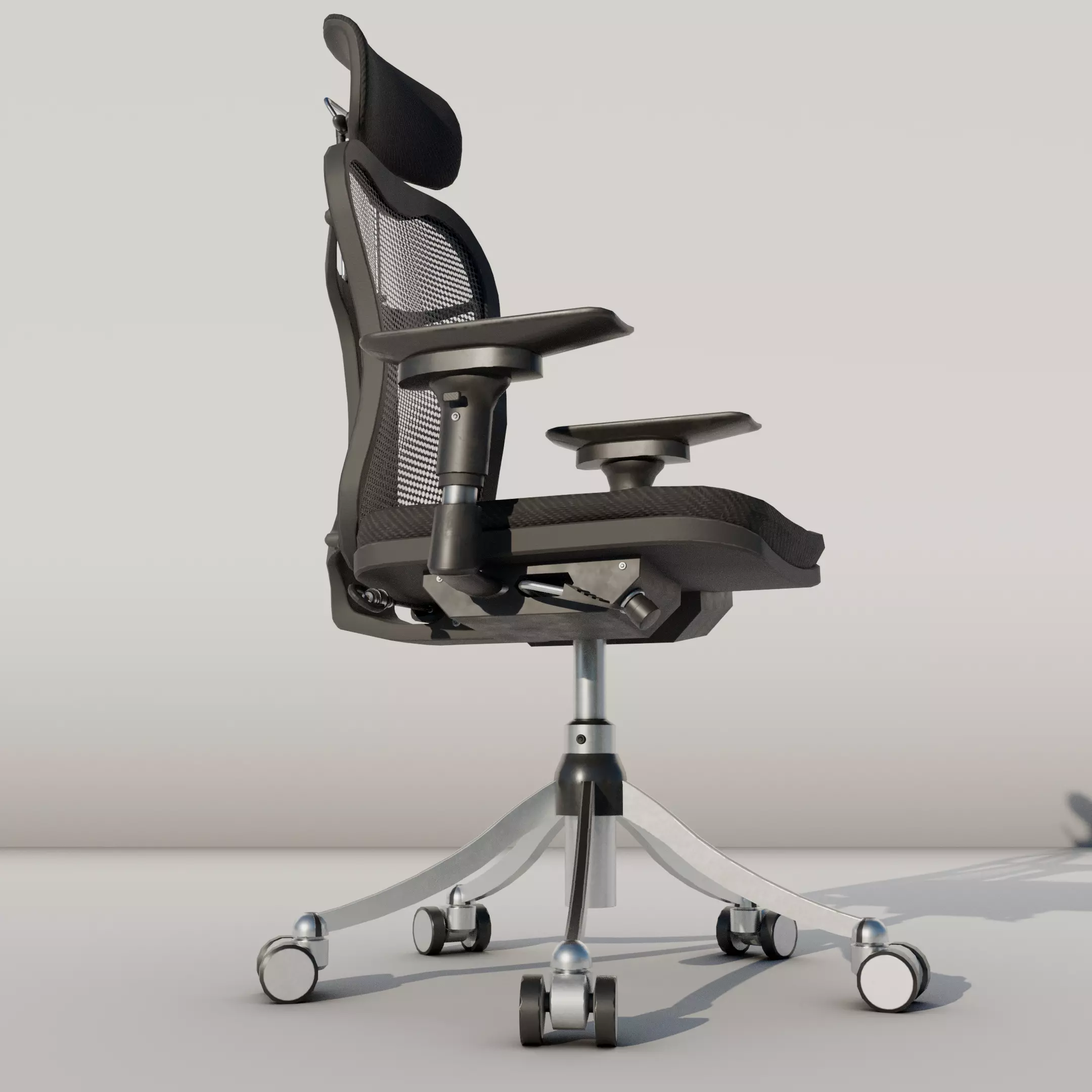 Computer Chair Low-poly 3D model
