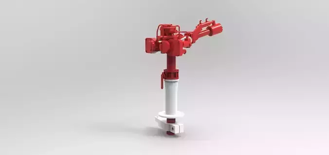 Extinguishing monitor for rescue cruiser Hermann Rudolf Meyer 3D print model