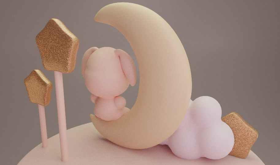 Birthday Cake  3D Model 3D model_7