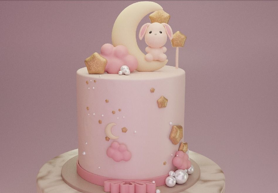 Birthday Cake  3D Model 3D model_10