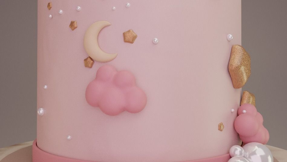 Birthday Cake  3D Model 3D model_9