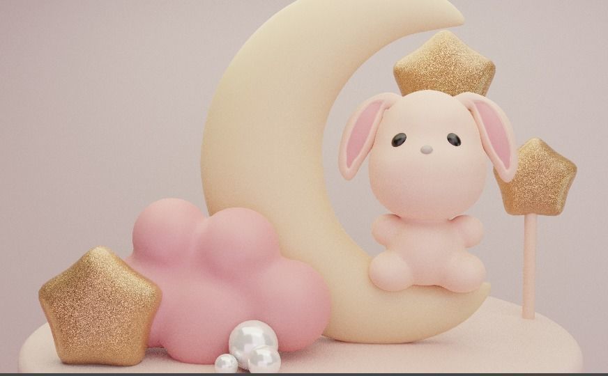 Birthday Cake  3D Model 3D model_1