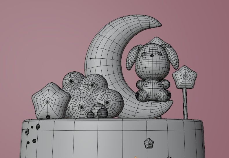 Birthday Cake  3D Model 3D model_15