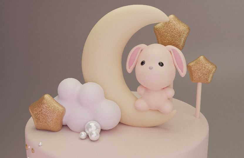 Birthday Cake  3D Model 3D model_6