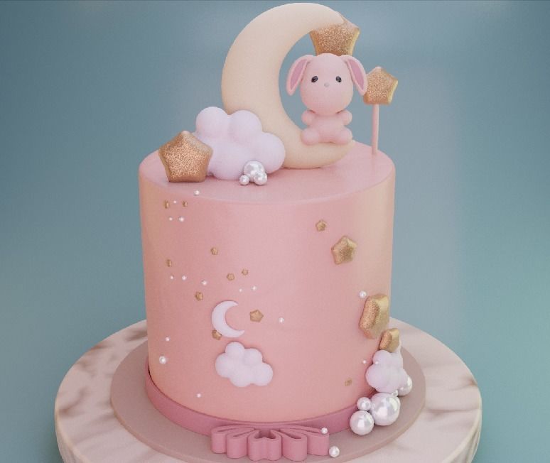 Birthday Cake  3D Model 3D model_16