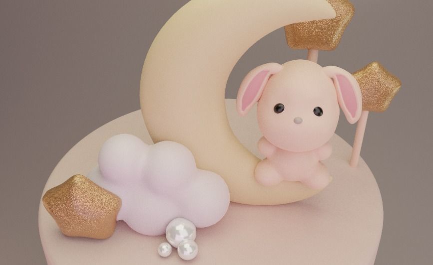 Birthday Cake  3D Model 3D model_5