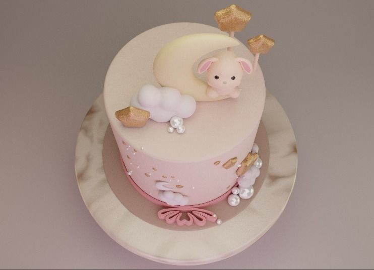 Birthday Cake  3D Model 3D model_11