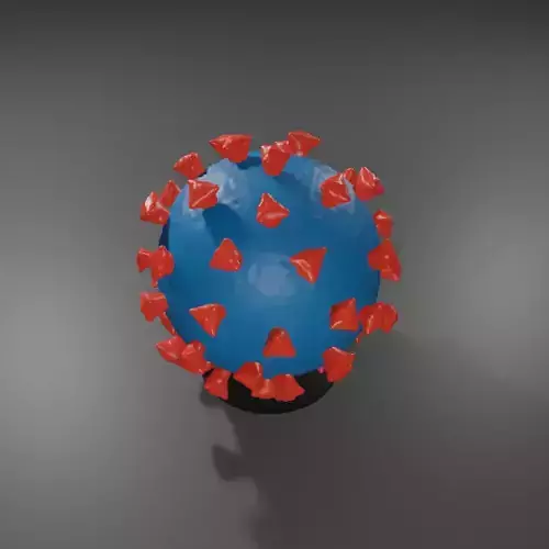 Molecule figurine covid-19