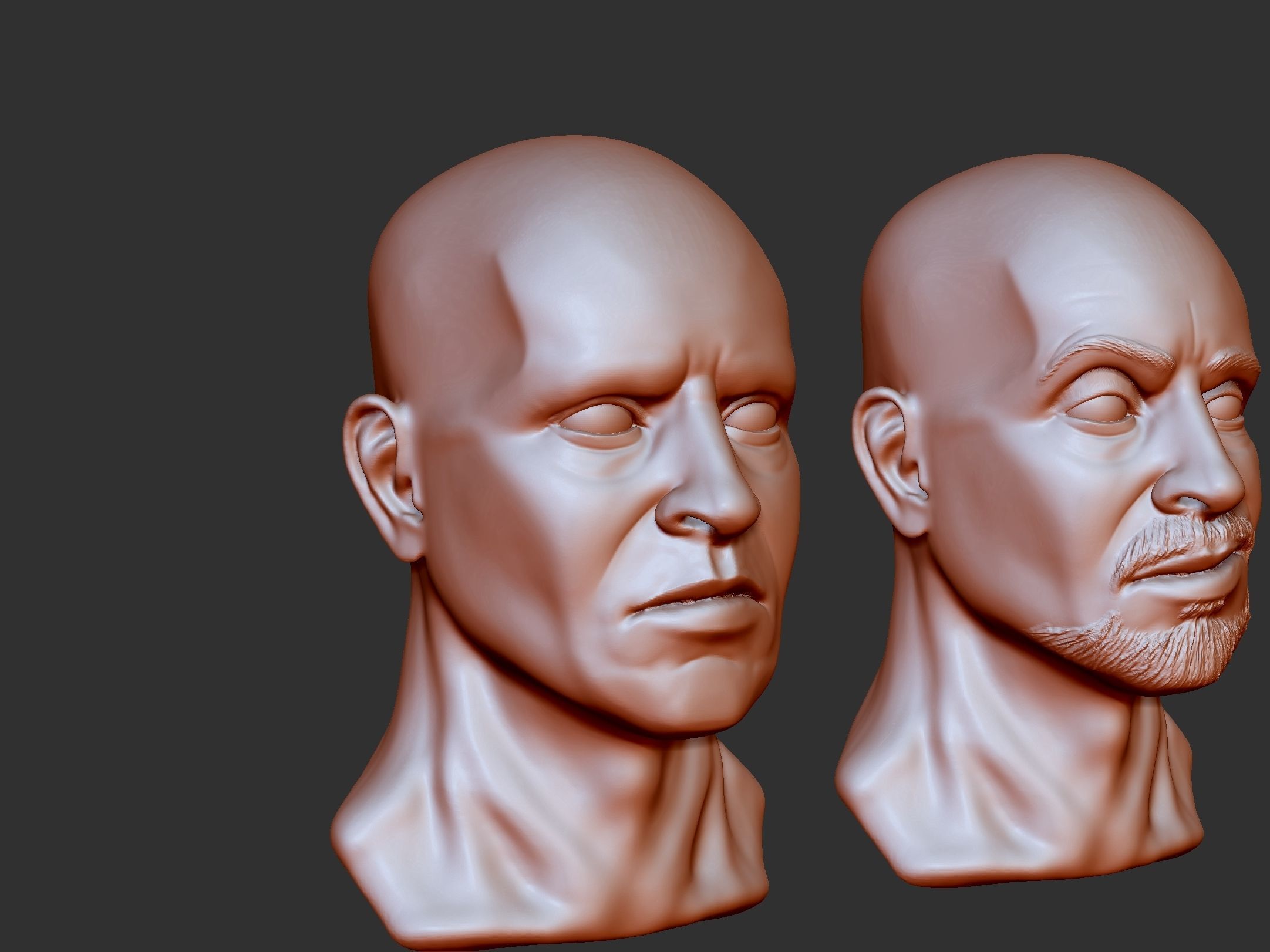 Male Head 4 3D print model_7