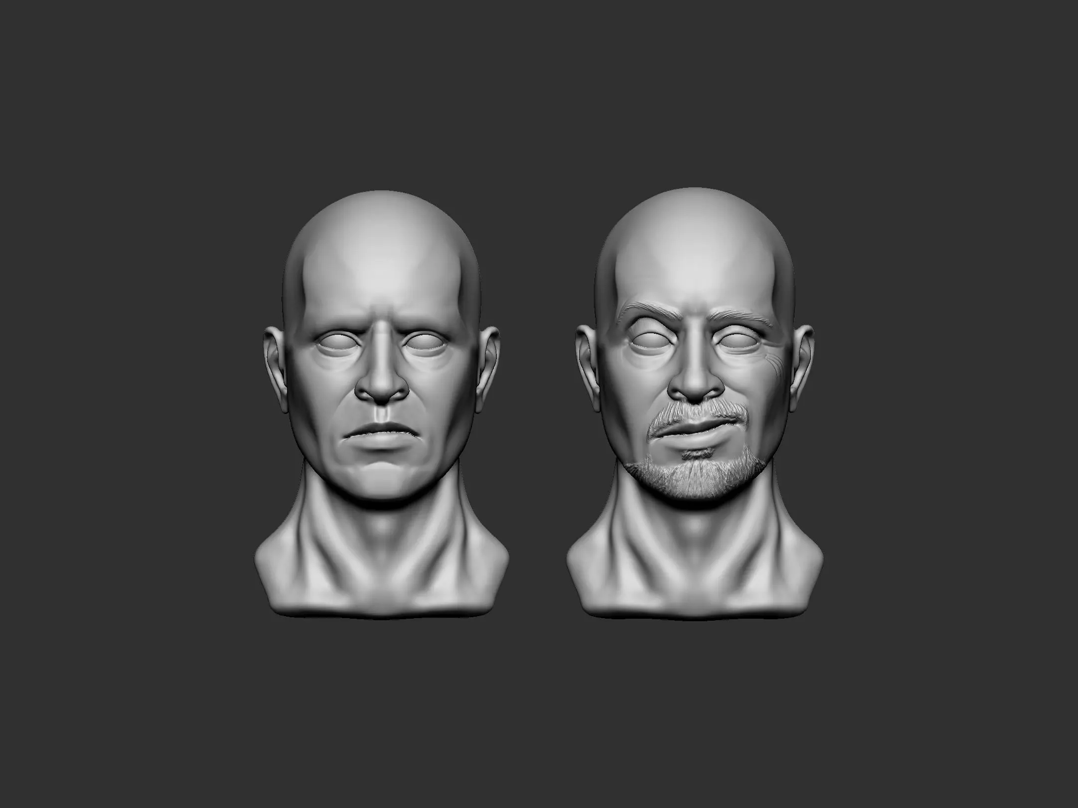 Male Head 4 3D print model_0