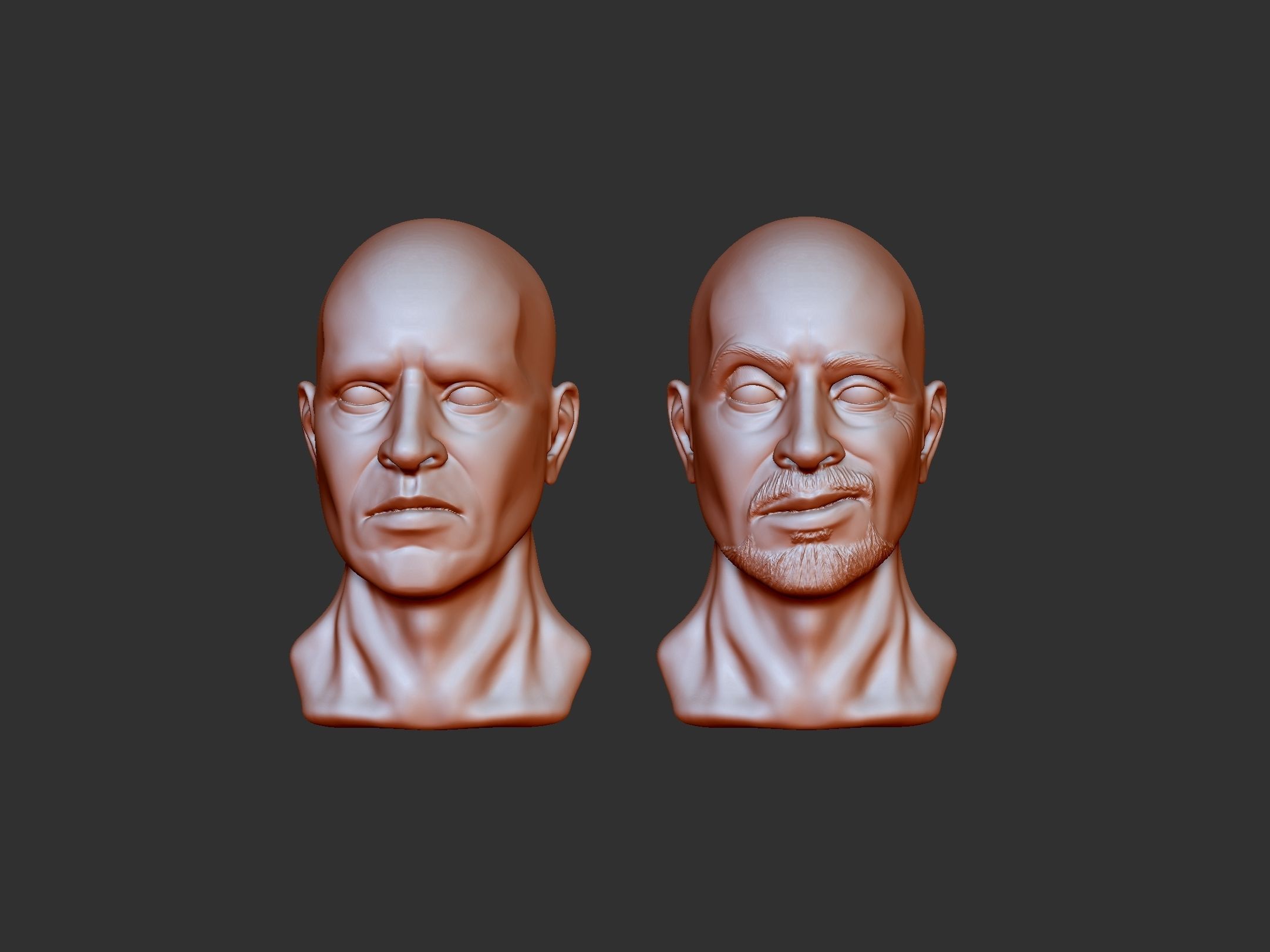 Male Head 4 3D print model_1