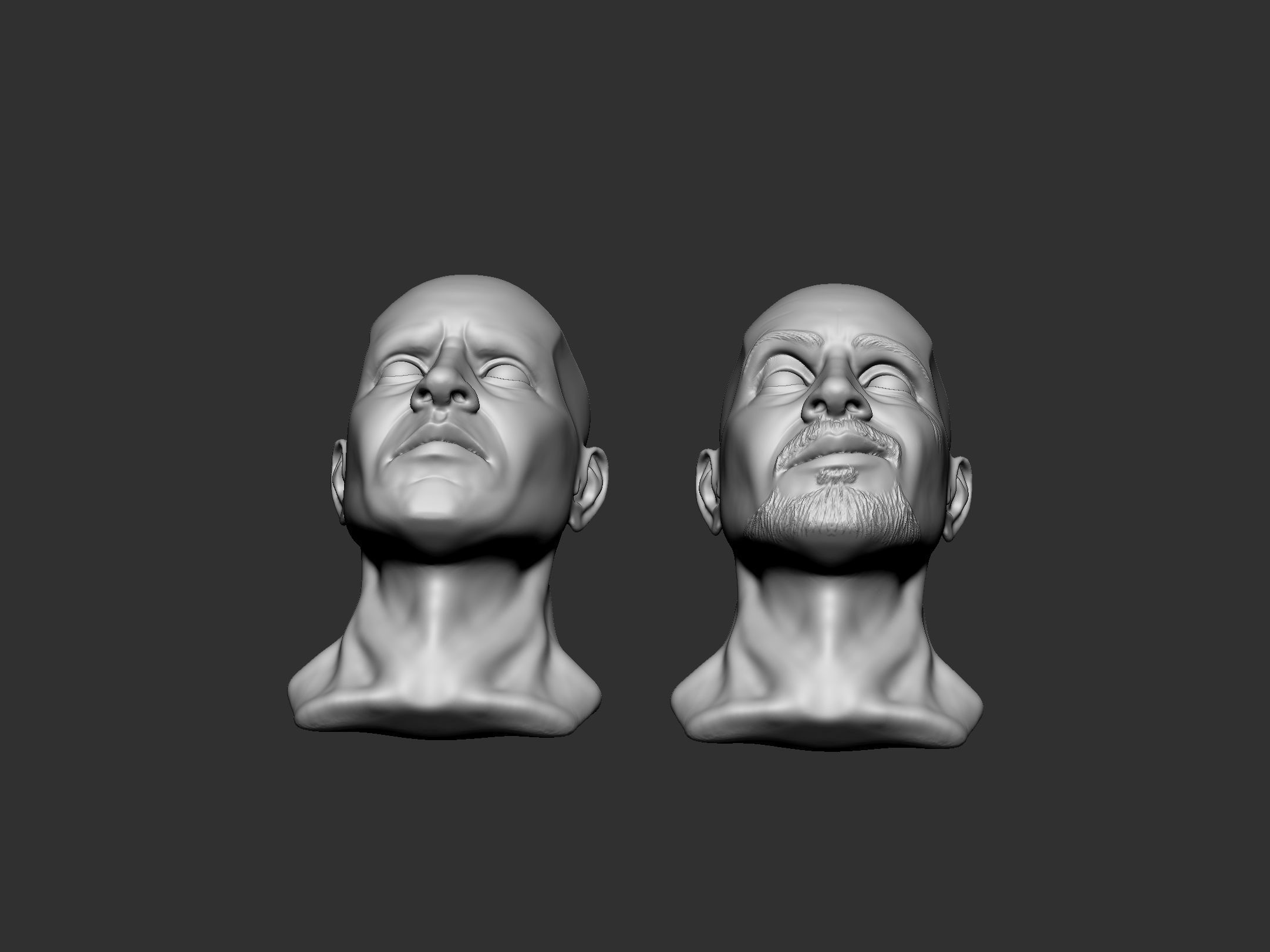 Male Head 4 3D print model_4