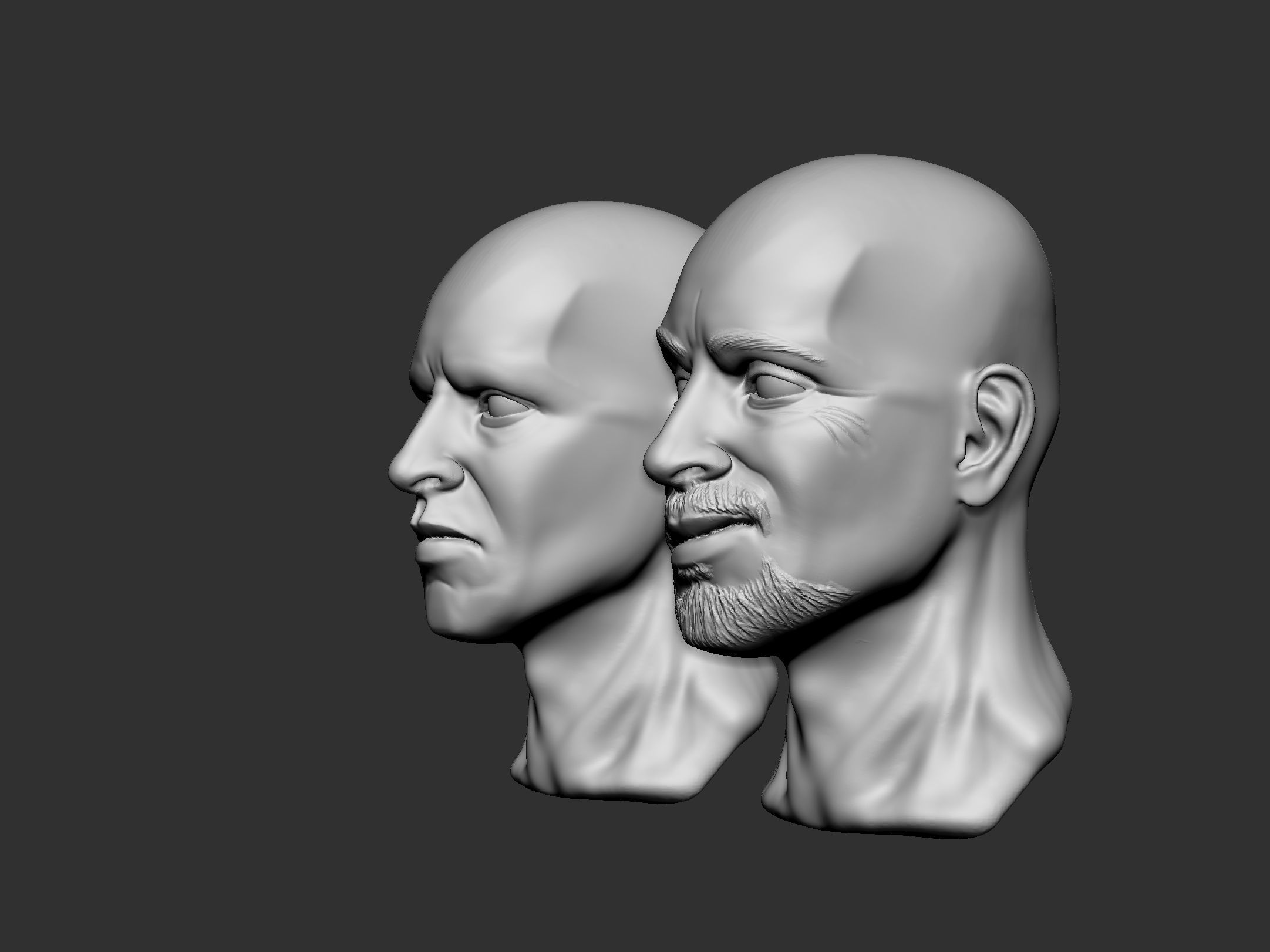 Male Head 4 3D print model_6