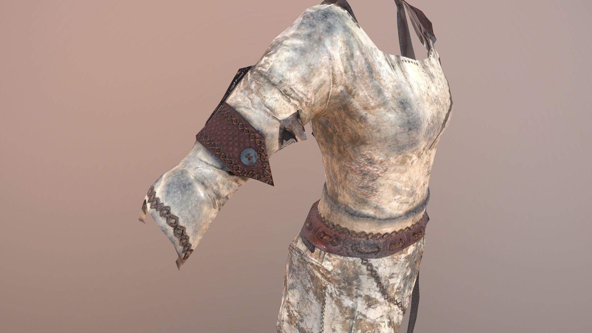 Killer Costume Low-poly 3D model_8