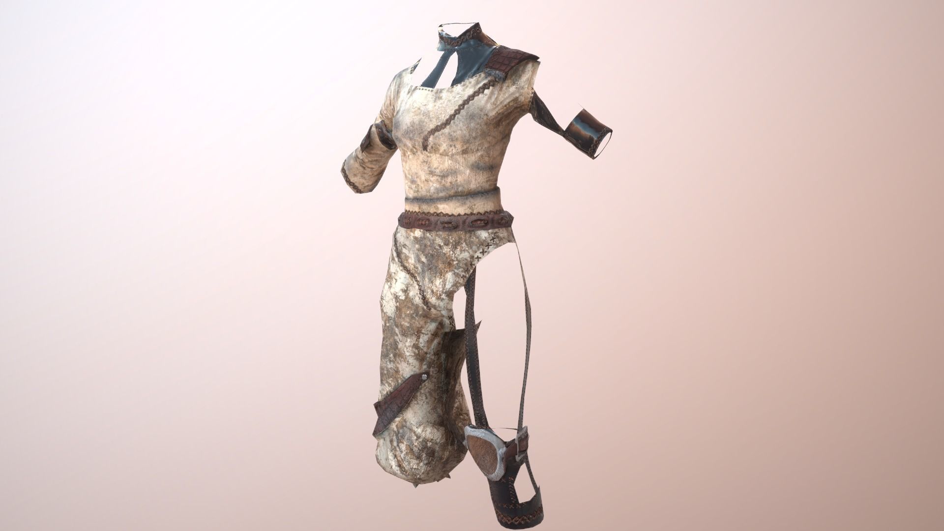 Killer Costume Low-poly 3D model_0