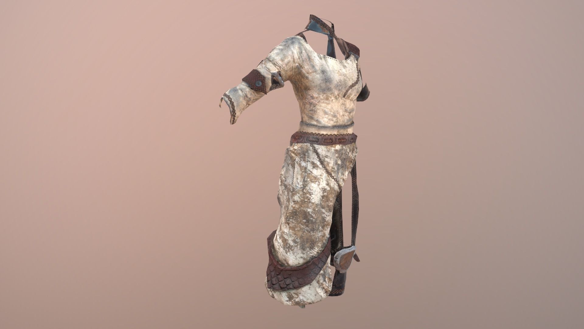 Killer Costume Low-poly 3D model_2