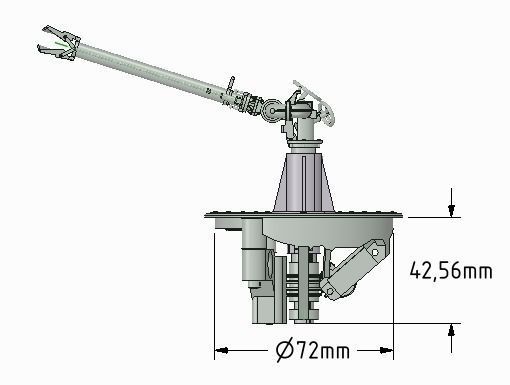 Extinguishing monitor 2axis self turning 3D print model_6