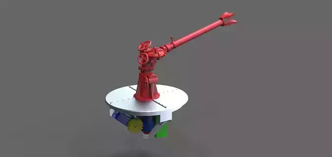 Extinguishing monitor 2axis self turning