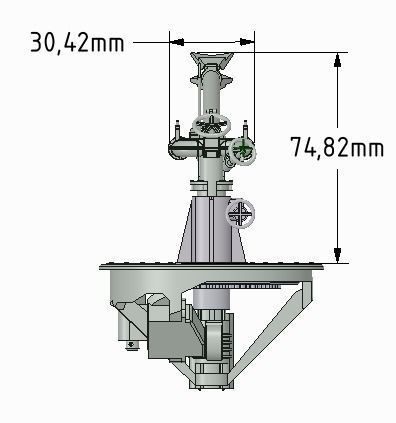 Extinguishing monitor 2axis self turning 3D print model_7