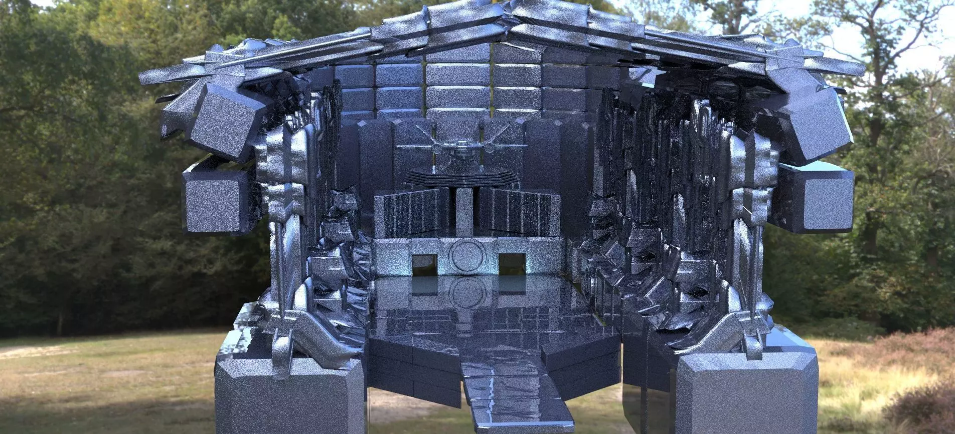 Alien Hanger Bay 3D model