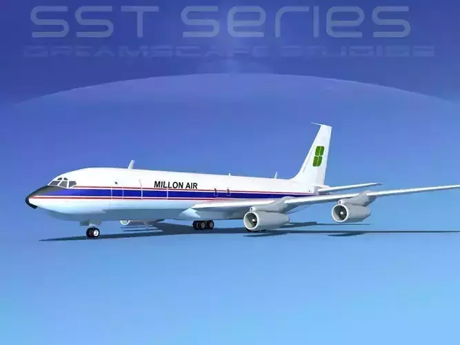 Boeing 707-320 SS Millon Air 3D model