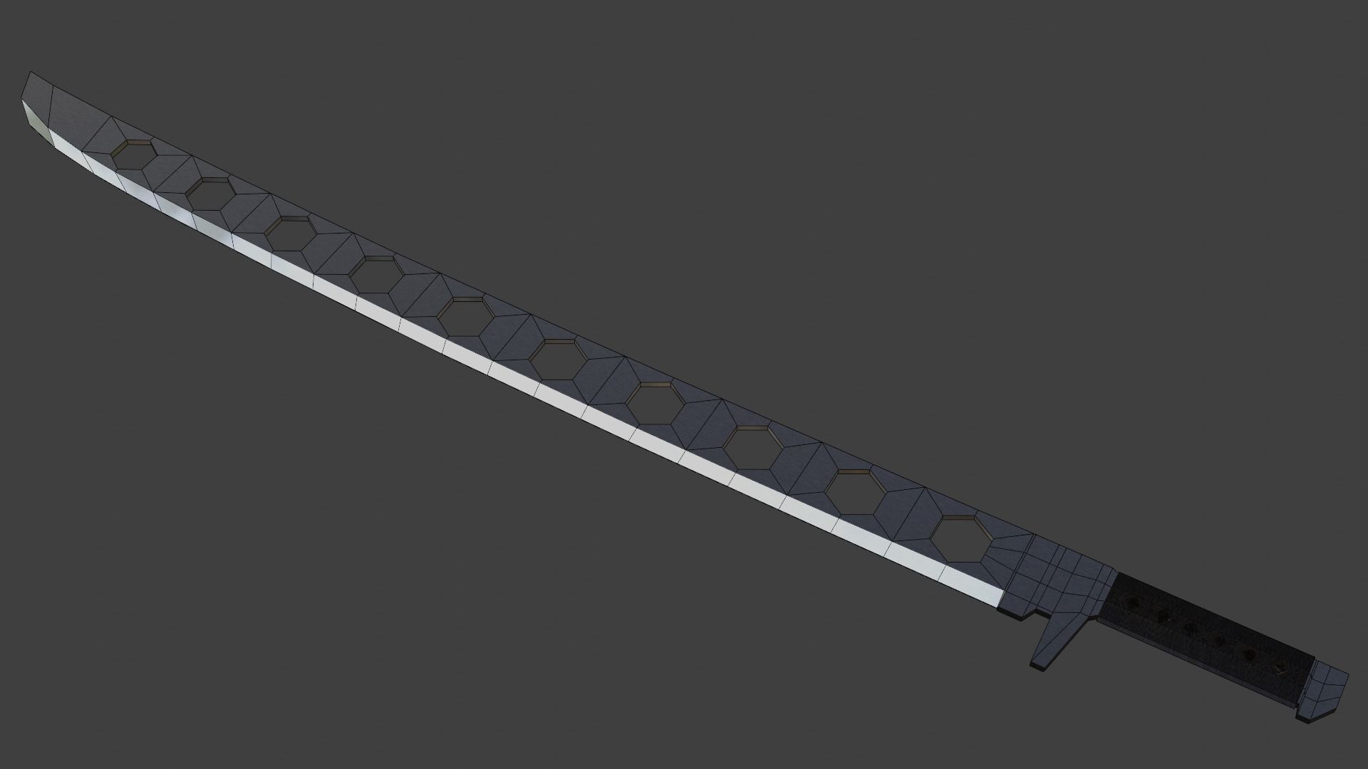 Lightweight Sword max-low-poly Free low-poly 3D model_7