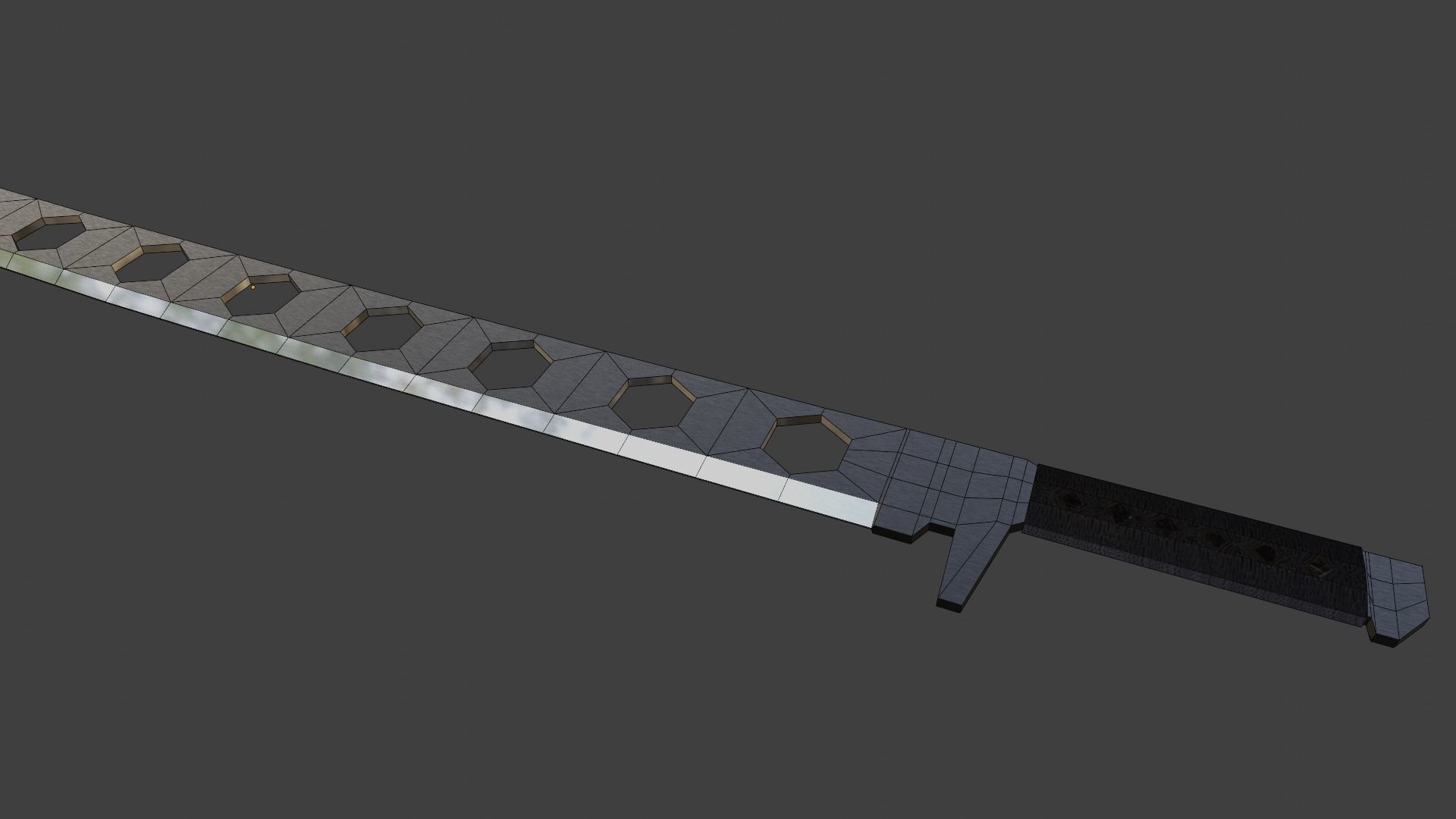 Lightweight Sword max-low-poly Free low-poly 3D model_10