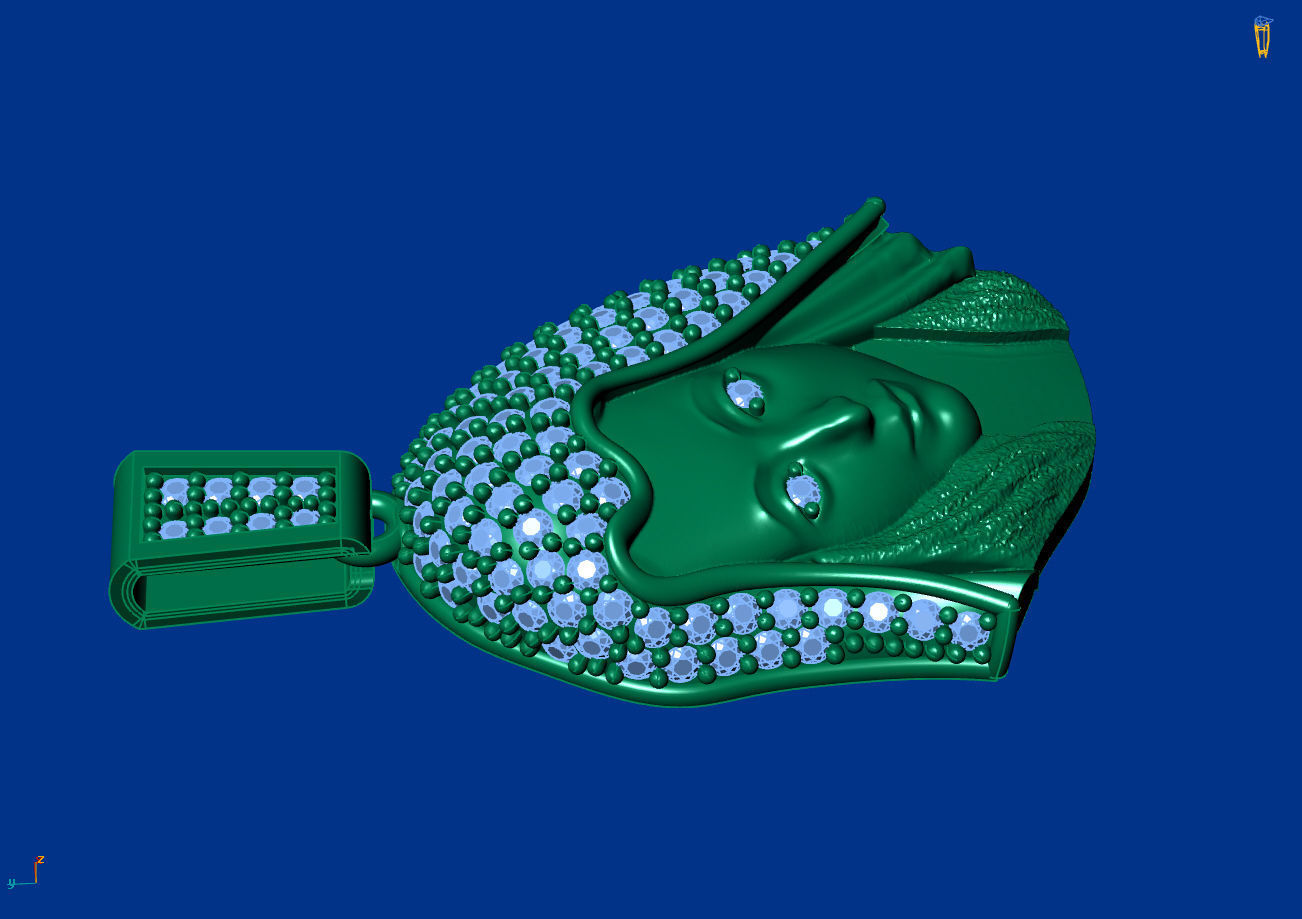 Virgin Mary With Stone - 3D - STL - Ready Machine 3D print model_7