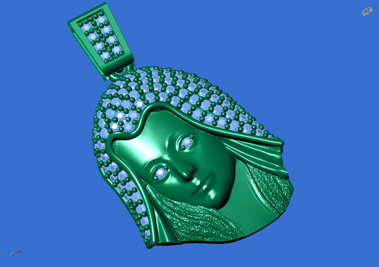 Virgin Mary With Stone - 3D - STL - Ready Machine 3D print model_6