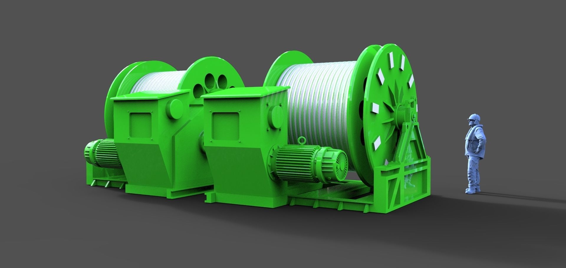 Large winch for vessel  Typ A 3D print model_1