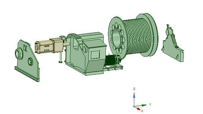 Large winch for vessel  Typ A 3D print model_2