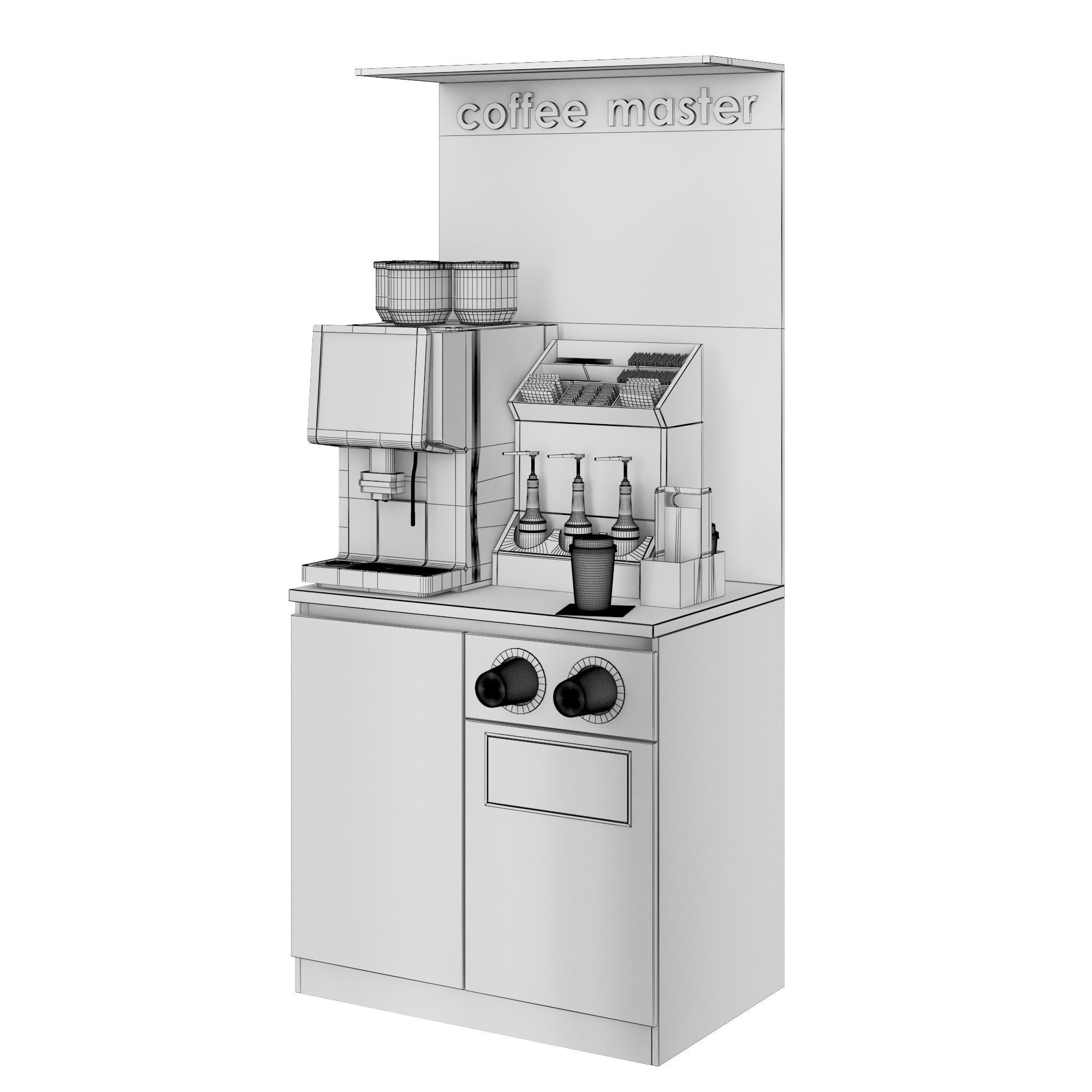 Vendor Coffee Point 3D model_1