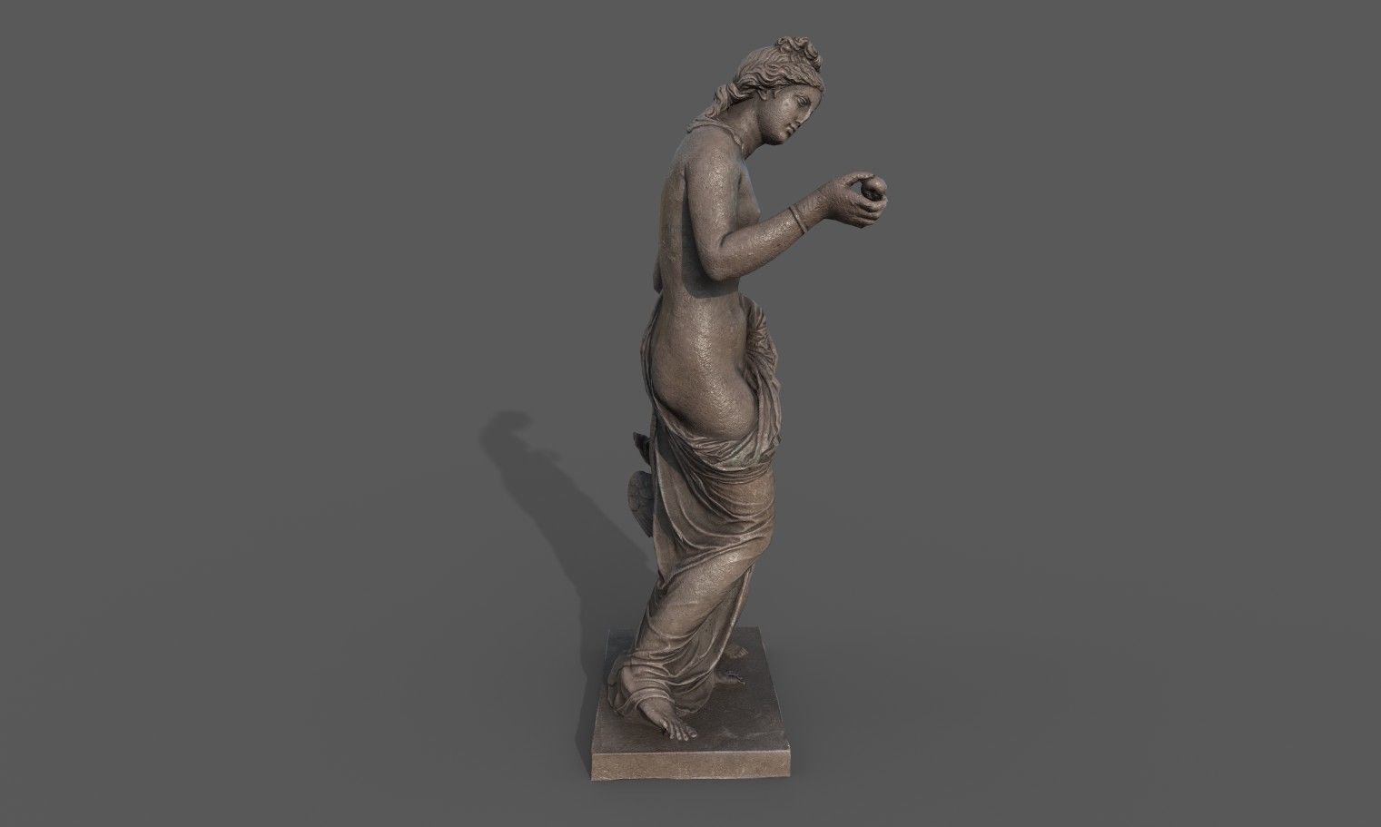 Venus and Amor Low-poly 3D model_6