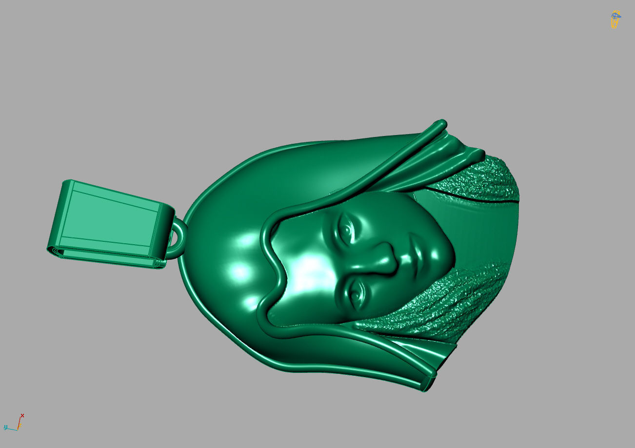 Virgin Mary Plain - 3D - STL - Ready Machine 3D print model_6