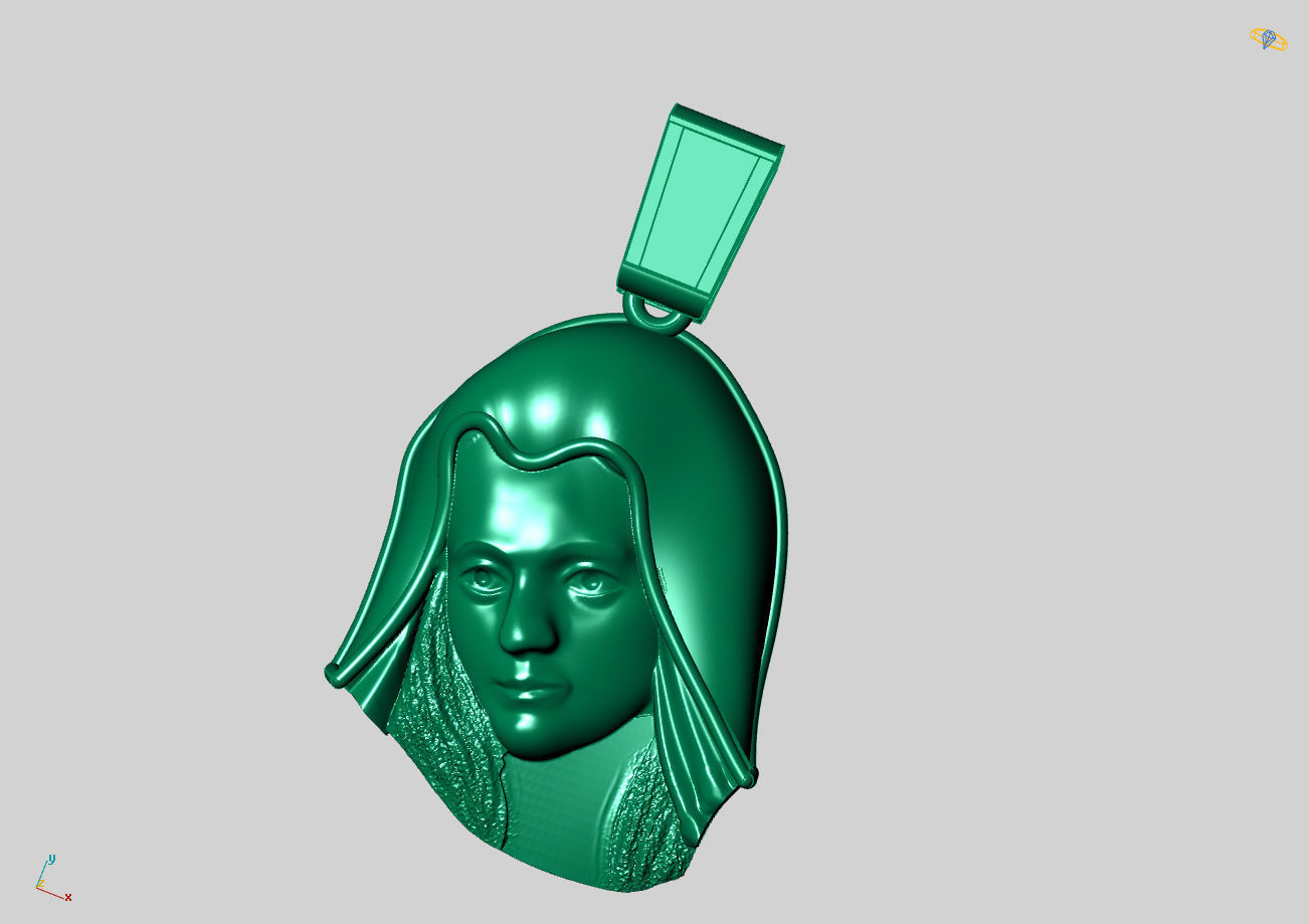 Virgin Mary Plain - 3D - STL - Ready Machine 3D print model_7