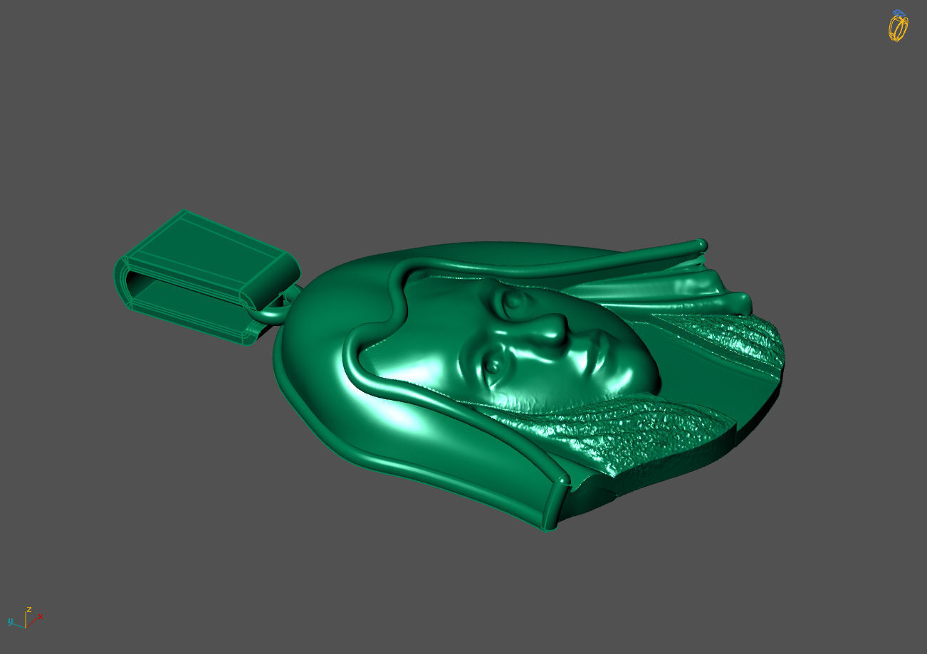 Virgin Mary Plain - 3D - STL - Ready Machine 3D print model_5