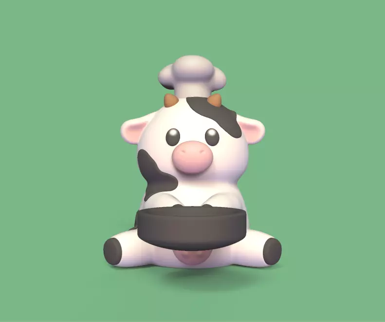 Cook Cow 3D print model