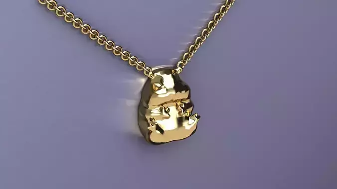 squirrel pendant 3D print model
