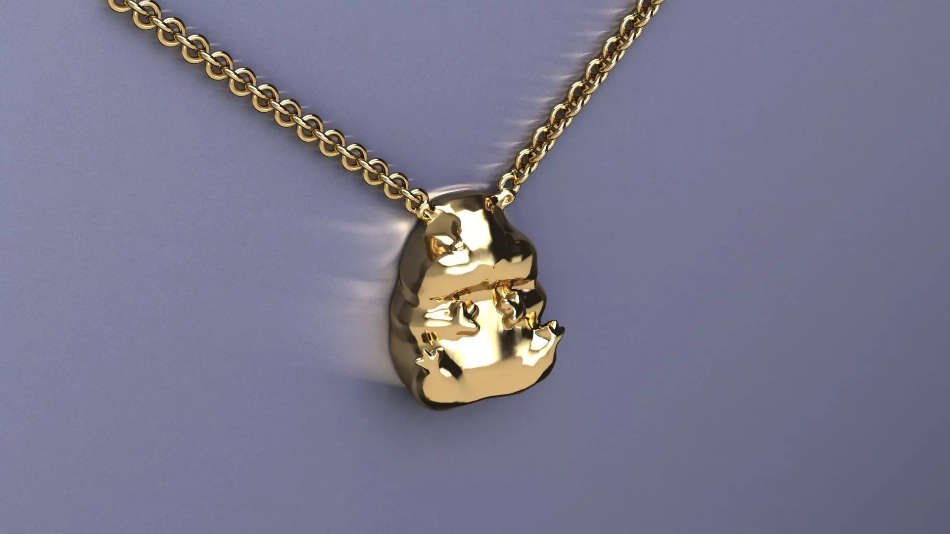 squirrel pendant 3D print model_0