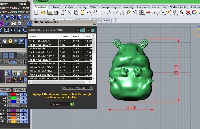 squirrel pendant 3D print model_1