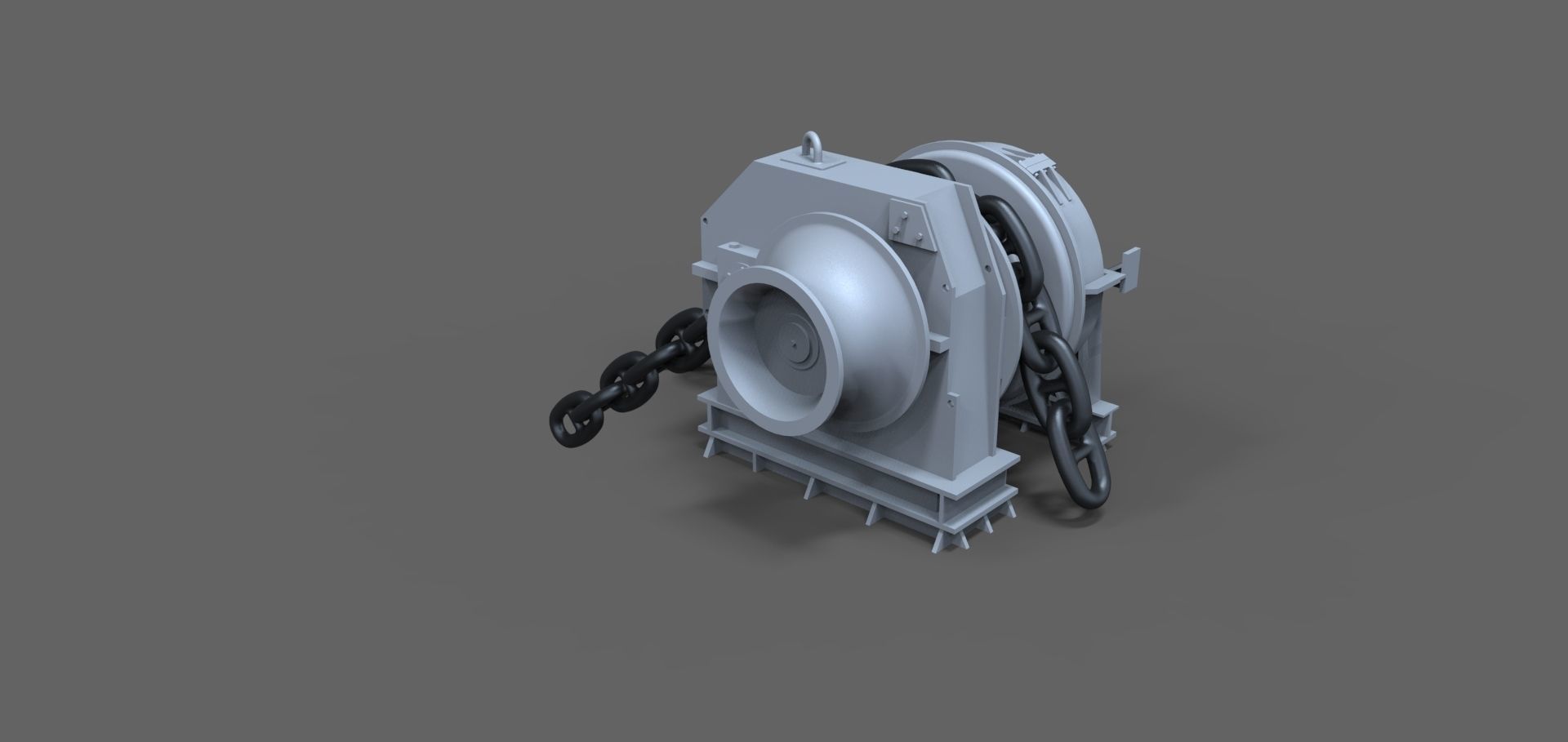 Dummy winch 3D print model_1