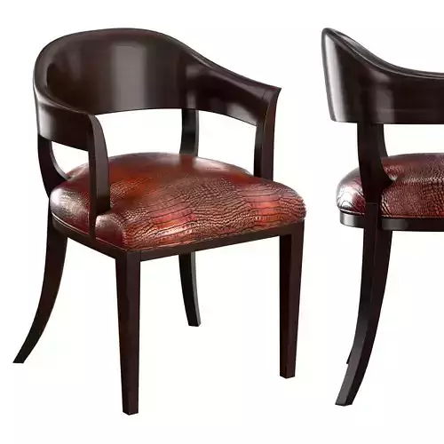 Chair B crocodile leather dining