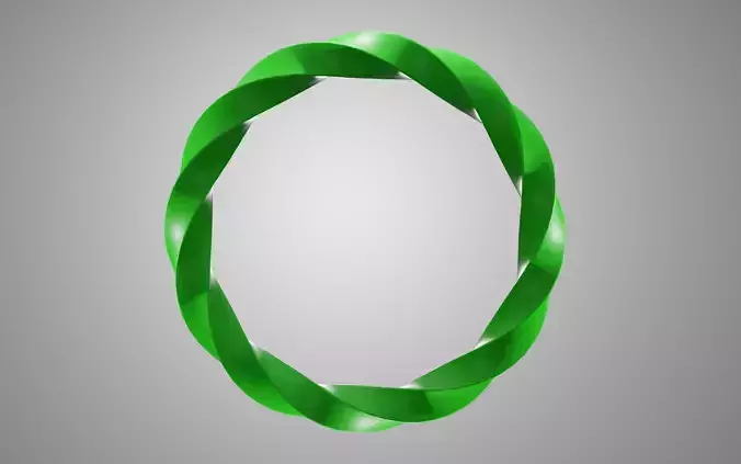 Green spiral ring model