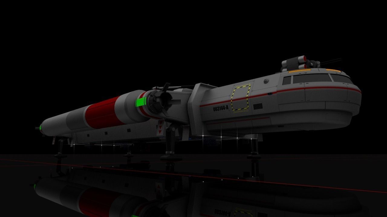 Heavy Interplanetary Escort Shuttle 3D model