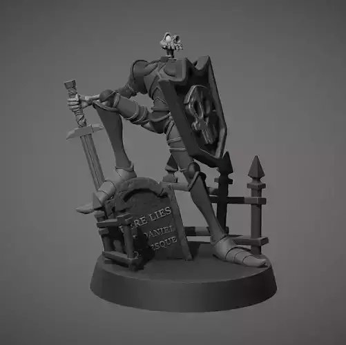 Sir Daniel Fortesque Collectible Statue 3D print model