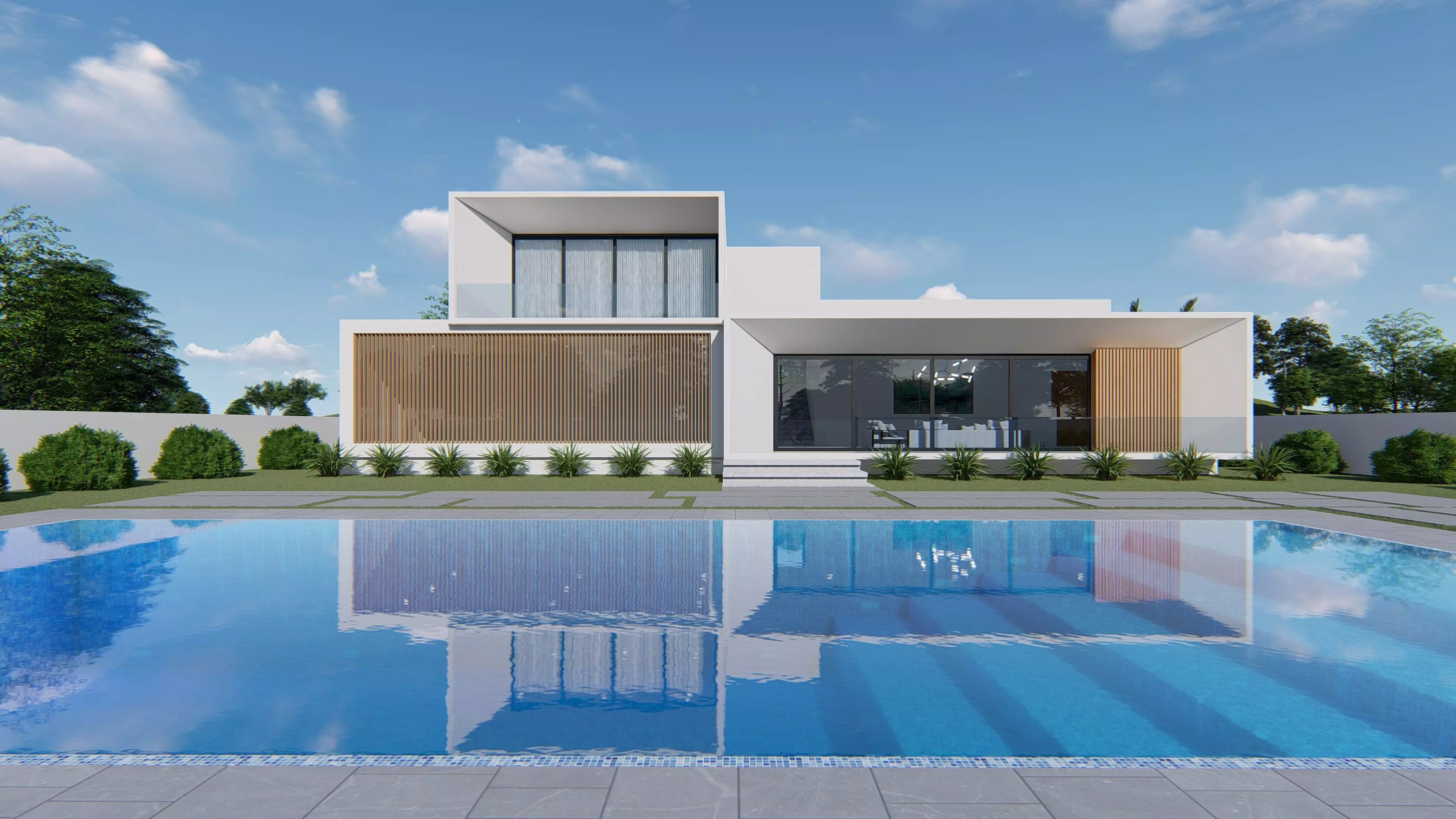 Modern House 3D model_0