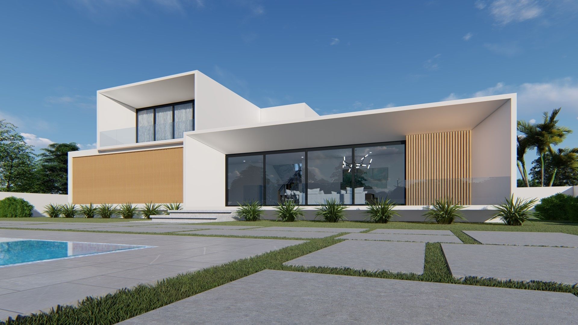 Modern House 3D model_2